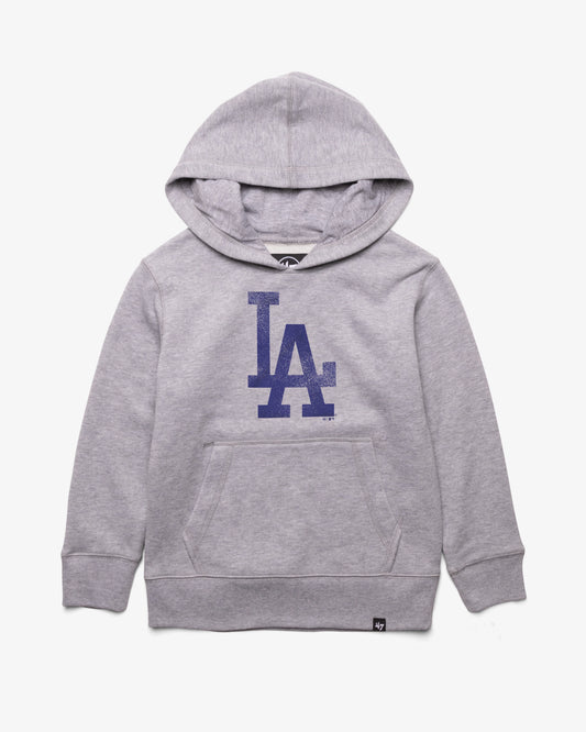 LOS ANGELES DODGERS DISTRESSED IMPRINT '47 KID'S HEADLNE HOOD