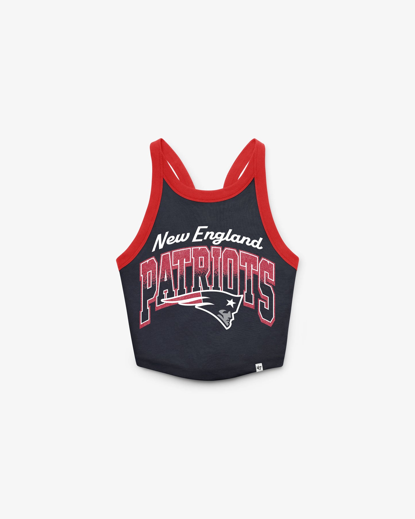 NEW ENGLAND PATRIOTS SHIMMER SHADOW '47 WOMEN'S SPORTY TANK