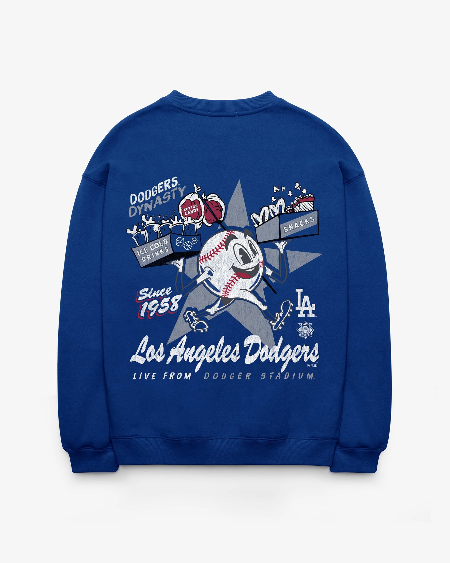 LOS ANGELES DODGERS FAN FUEL '47 OVERSIZED CREW WOMEN