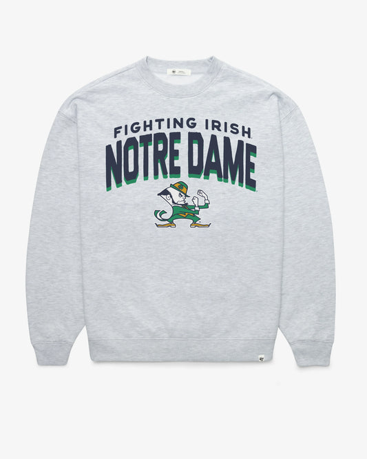 NOTRE DAME FIGHTIN IRISH CAMPUS ARCH CLOUD '47 OVERSIZED CREW WOMENS
