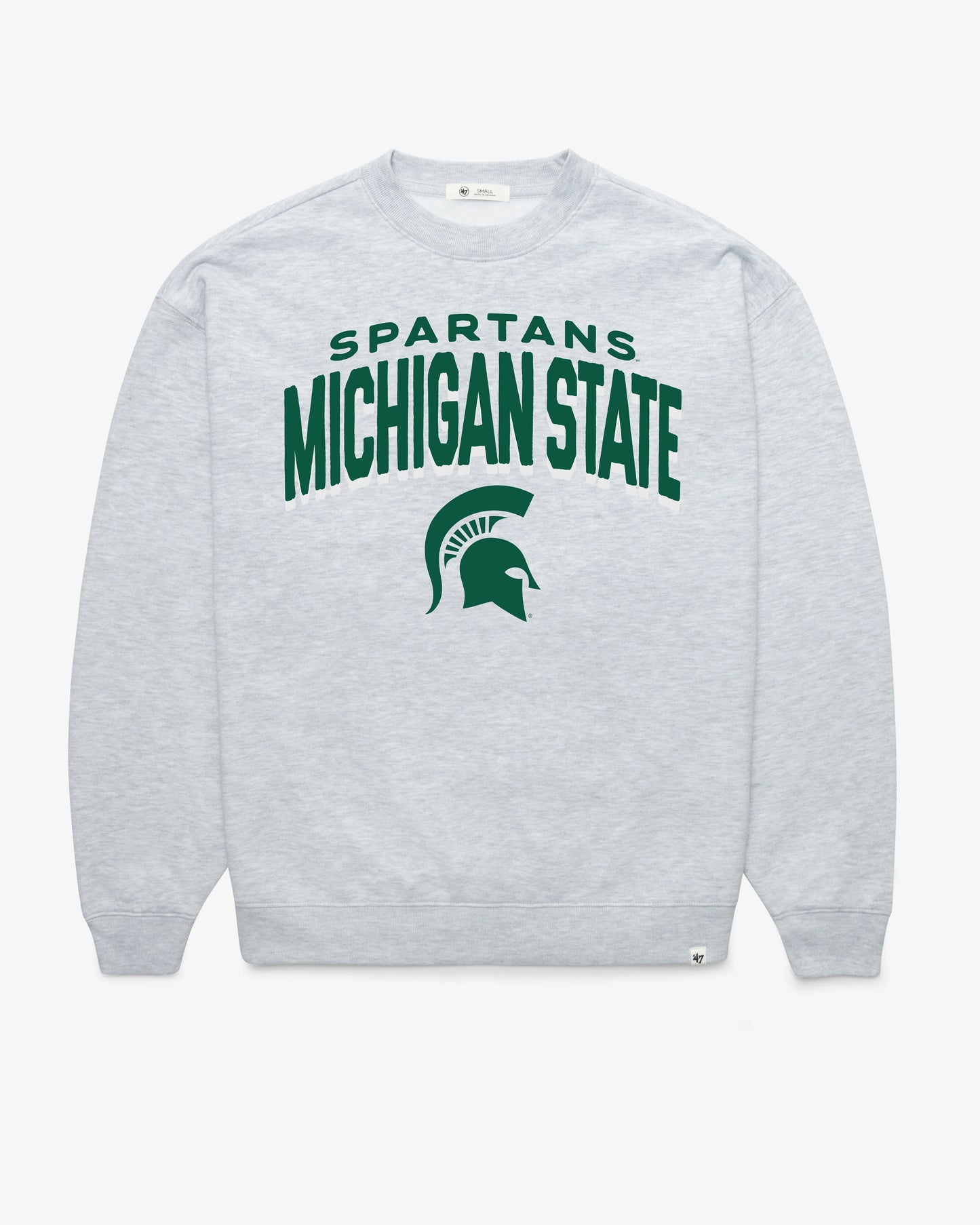 MICHIGAN STATE SPARTANS CAMPUS ARCH CLOUD '47 OVERSIZED CREW WOMENS