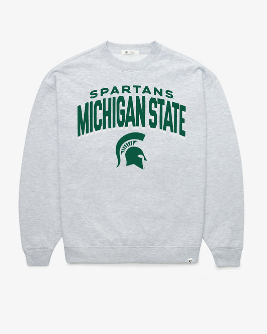 MICHIGAN STATE SPARTANS CAMPUS ARCH CLOUD '47 OVERSIZED CREW WOMENS