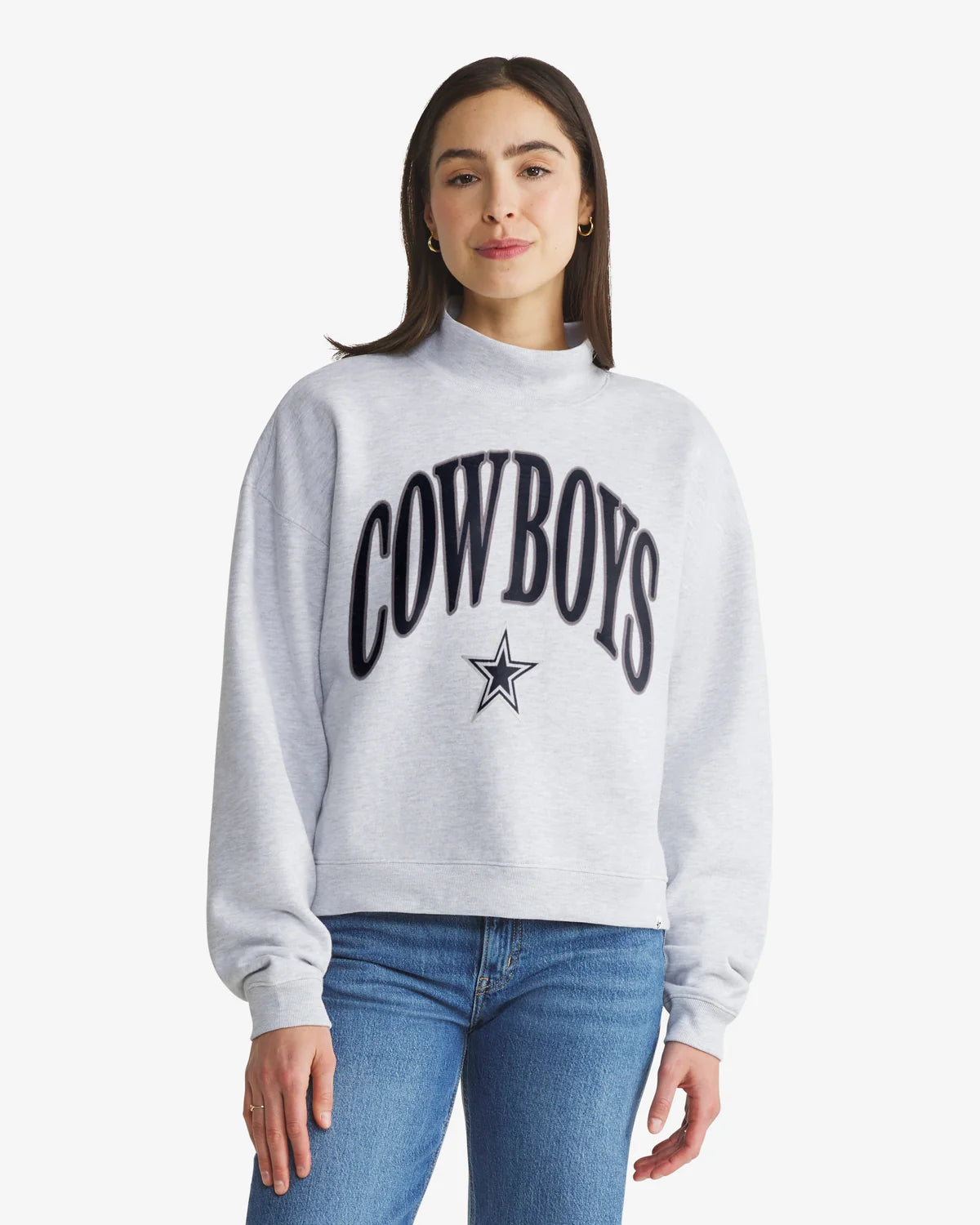 Dallas Cowboys Vantage '47 Women's Mock Neck Pullover