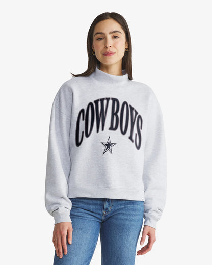 Dallas Cowboys Vantage '47 Women's Mock Neck Pullover