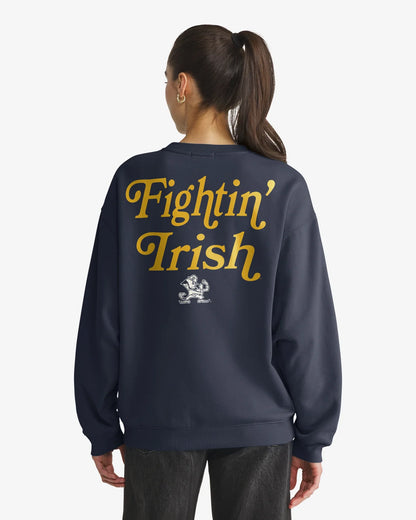 Notre Dame Fighting Irish Shout It Out '47 Oversized Crew Womens
