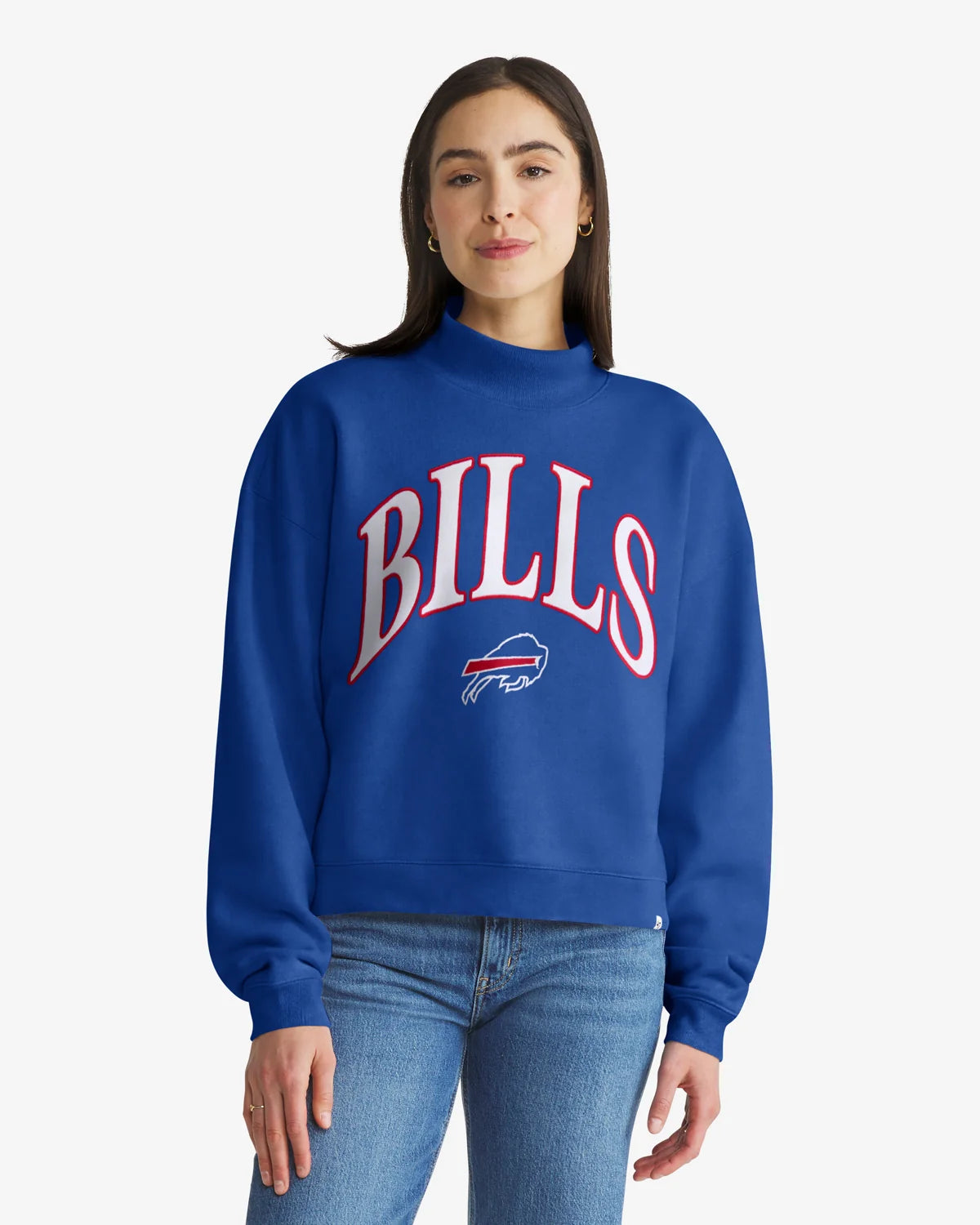 BUFFALO BILLS VANTAGE '47 WOMEN'S MOCK NECK PULLOVER