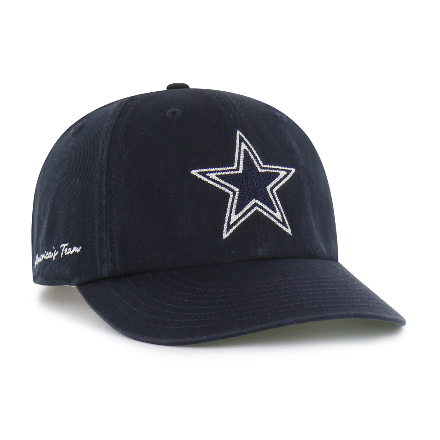 DALLAS COWBOYS CHAIN SIDE STITCH '47 CLEAN UP ROUND VISOR