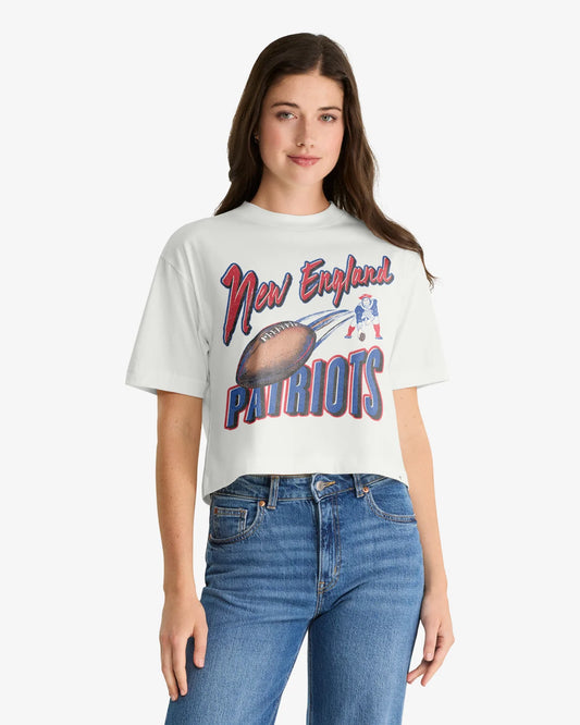 NEW ENGLAND PATRIOTS HISTORIC DIME TIME '47 REED CITY TEE WOMENS