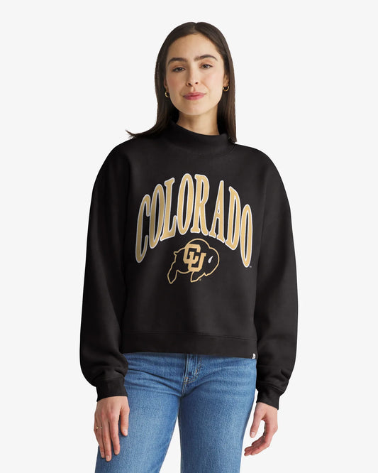 COLORADO BUFFALOES VANTAGE '47 WOMEN'S MOCK NECK PULLOVER