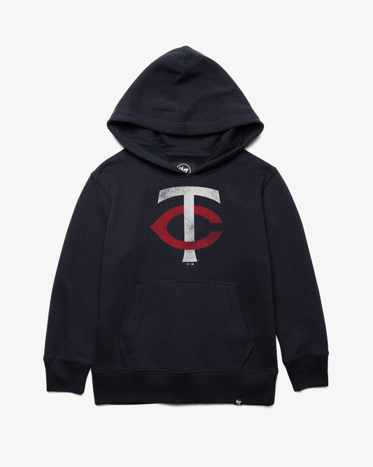 MINNESOTA TWINS DISTRESSED IMPRINT '47 KID'S HEADLNE HOOD