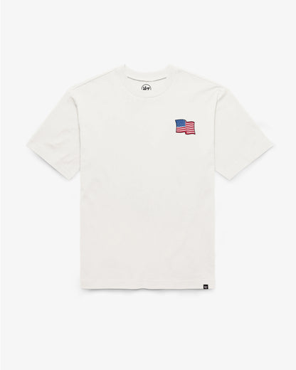 FLAG WAVING BACKER '47 FOUNDATION TEE