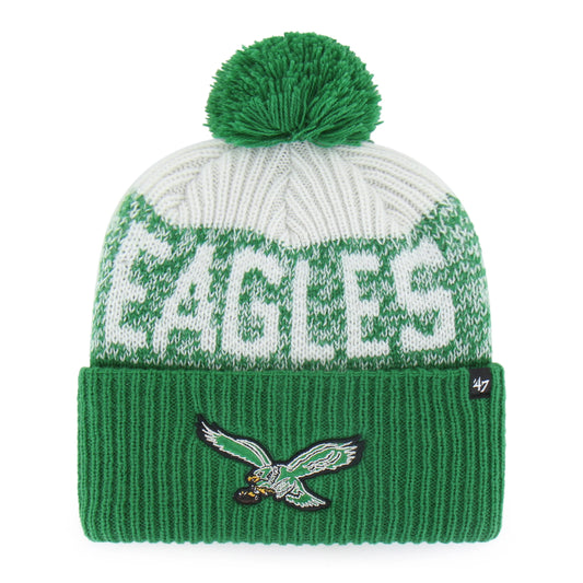 Philadelphia Eagles Historic Bone Chill '47 Cuff Knit