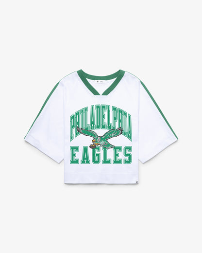 PHILADELPHIA EAGLES HISTORIC BIG OVERARCH '47 WOMEN'S DROP NEEDLE RAGLAN JERSEY