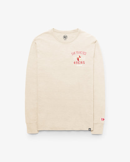 SAN FRANCISCO 49ERS HISTORIC EGREMONT WELL WORN '47 HEAVY SLUB LONG SLEEVE TEE