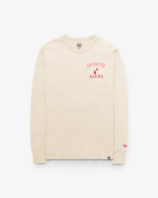 SAN FRANCISCO 49ERS HISTORIC EGREMONT WELL WORN '47 HEAVY SLUB LONG SLEEVE TEE