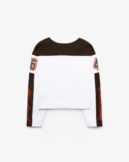 CLEVELAND BROWNS EXCLAMATION '47 WOMEN'S METRO JERSEY TEE