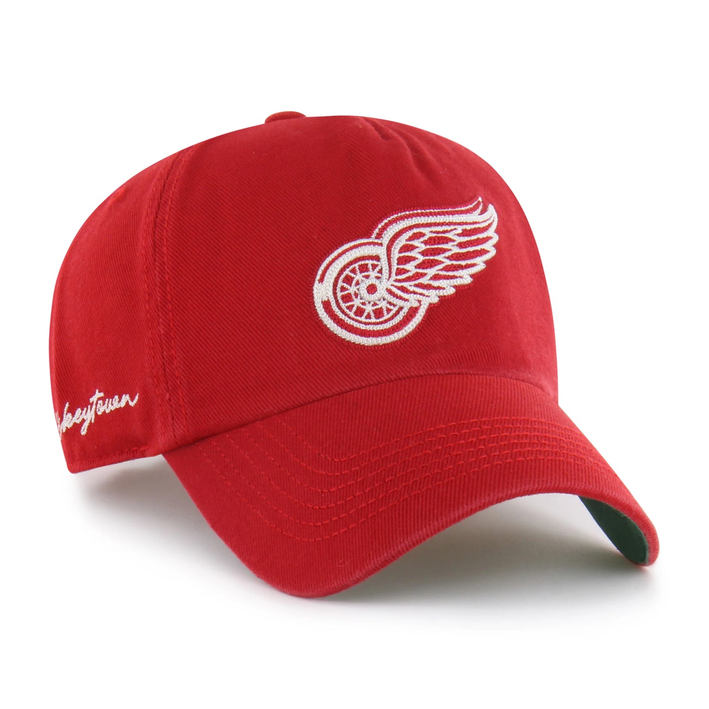 DETROIT RED WINGS CHAIN SIDE STITCH '47 CLEAN UP PINCH FRONT