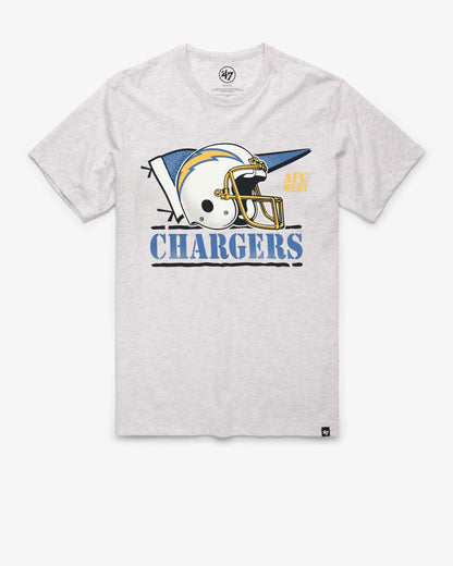 LOS ANGELES CHARGERS HISTORIC MOTION FIELD '47 FRANKLIN TEE