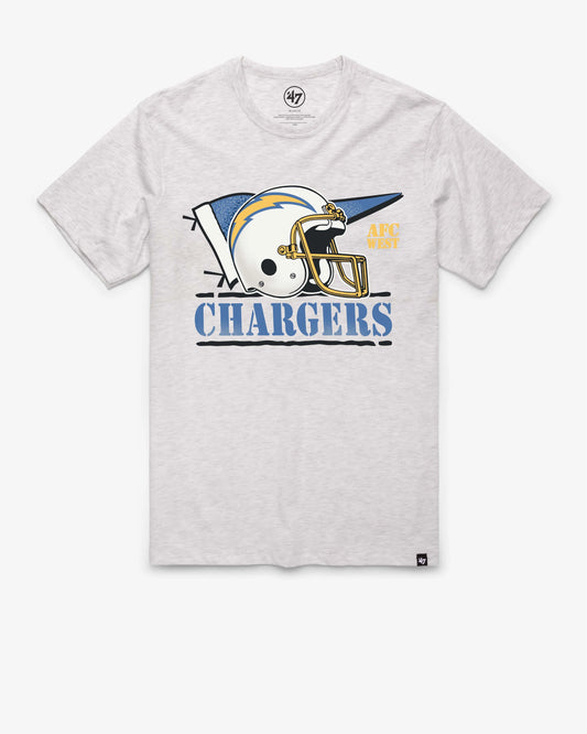 LOS ANGELES CHARGERS HISTORIC MOTION FIELD '47 FRANKLIN TEE