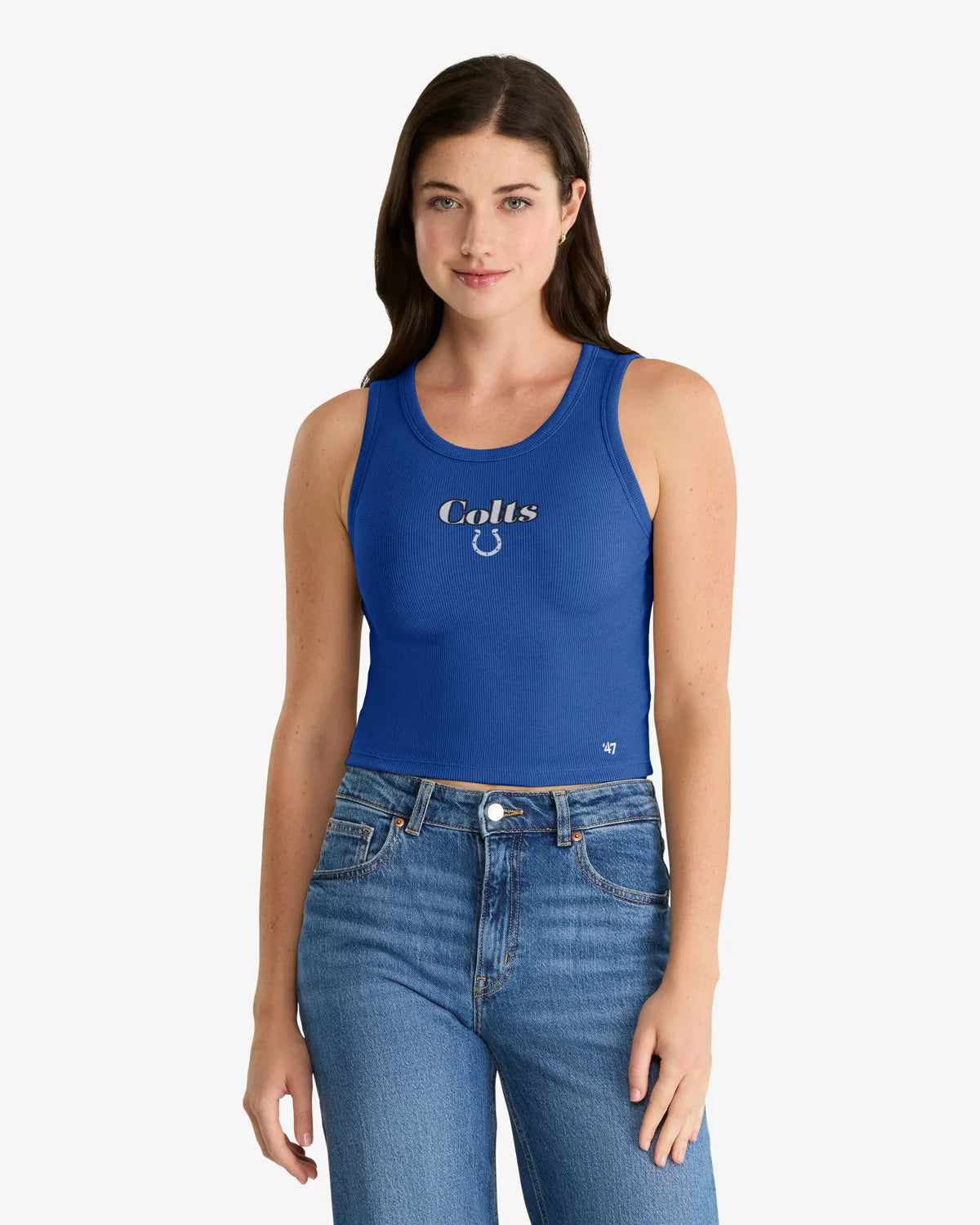 INDIANAPOLIS COLTS STRAIGHT CUT '47 BABY RIB TANK WOMENS