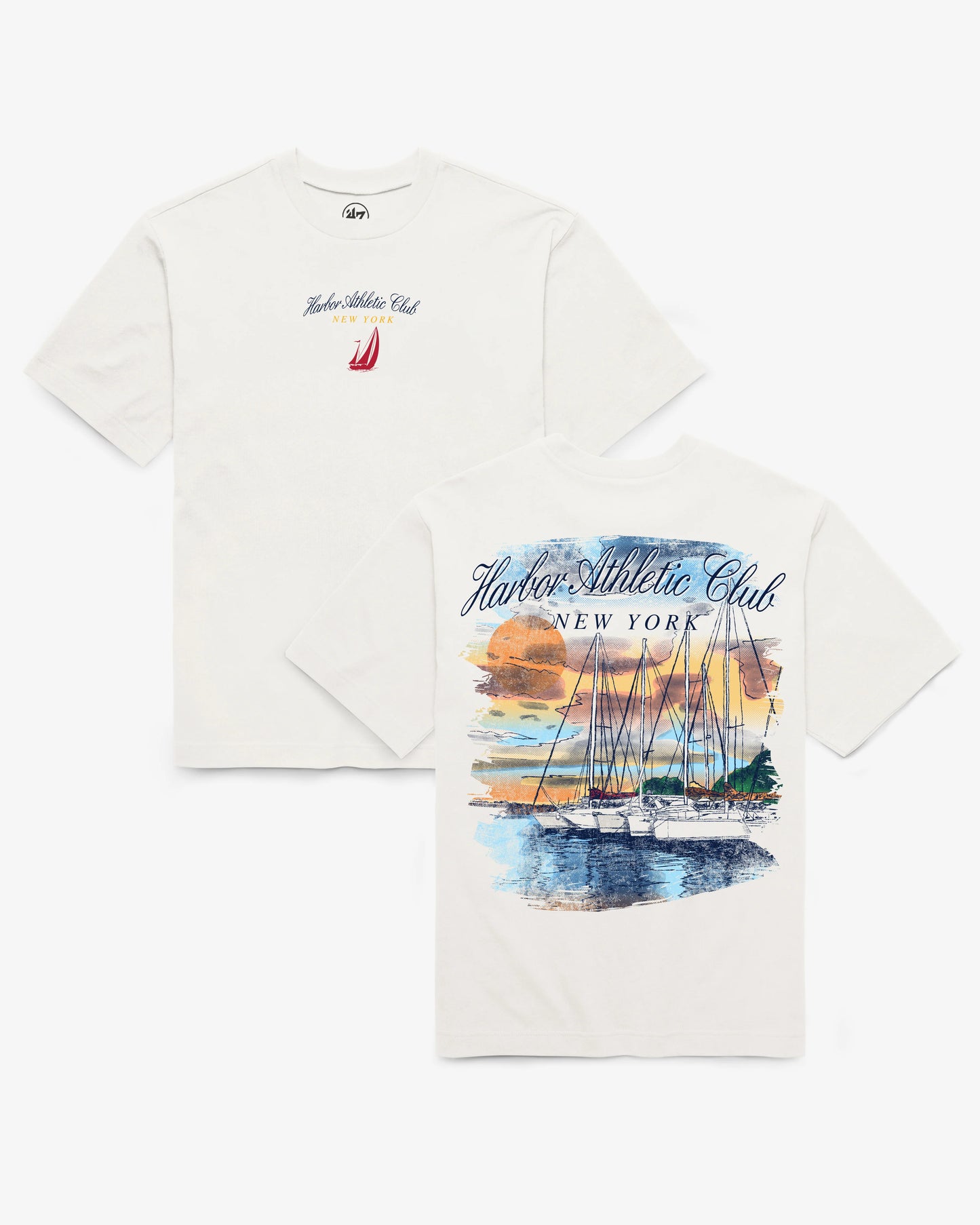 MONTAUK NEW YORK PIER & SAIL '47 FOUNDATION TEE