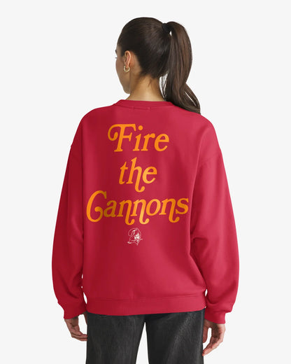 TAMPA BAY BUCCANEERS HISTORIC SHOUT IT OUT '47 OVERSIZED CREW WOMENS