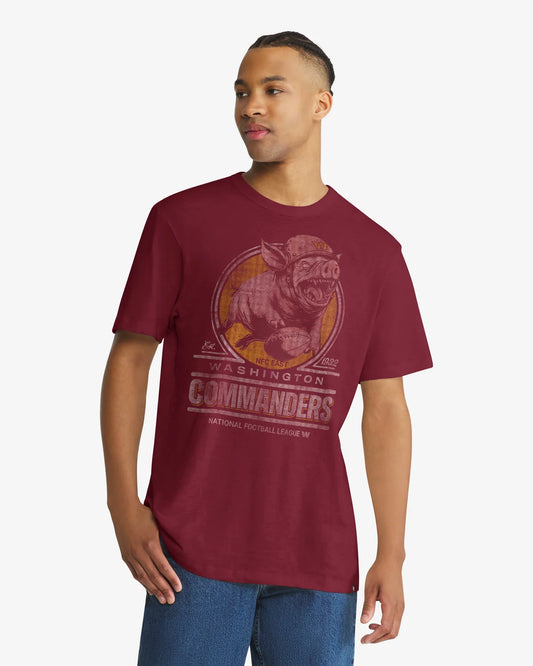 WASHINGTON COMMANDERS EMBLEM MARK '47 SCRUM TEE