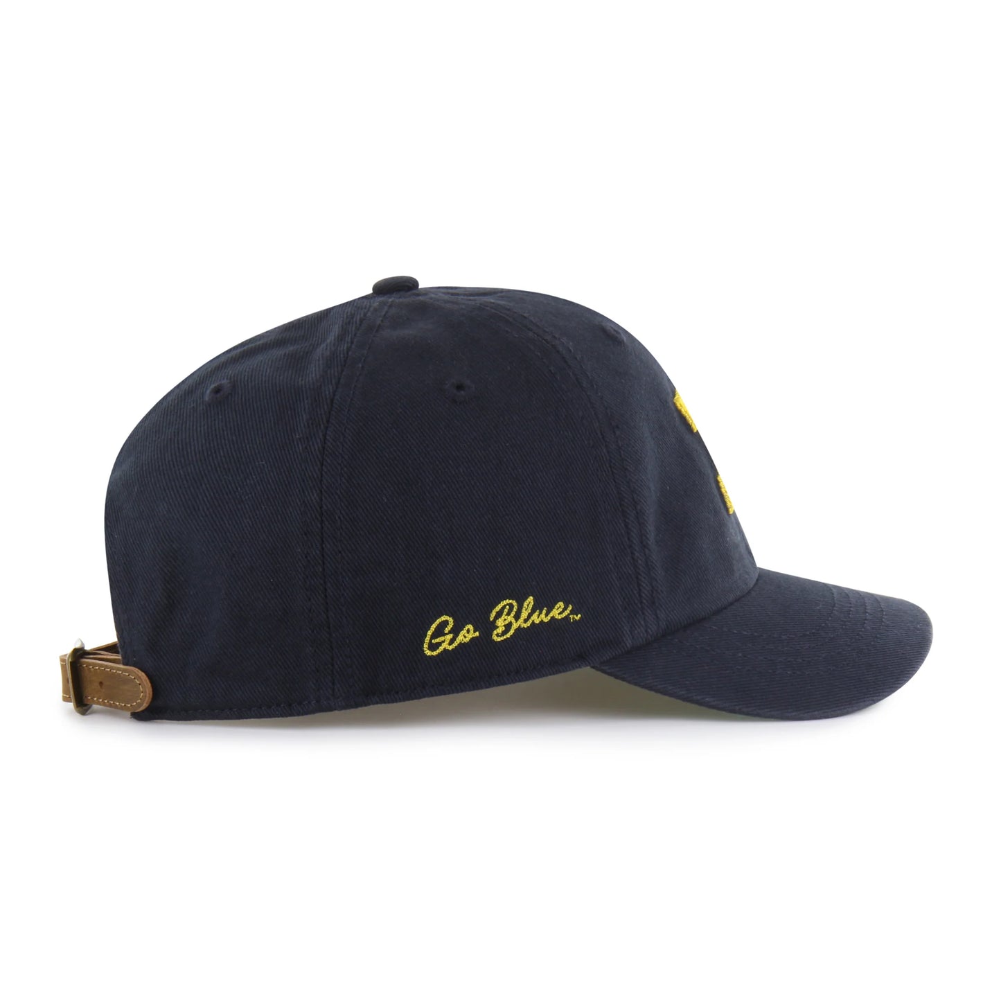 MICHIGAN WOLVERINES CHAIN SIDE STITCH '47 CLEAN UP SHORT VISOR