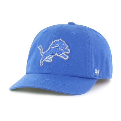 DETROIT LIONS CHAIN SIDE STITCH '47 CLEAN UP SHORT VISOR