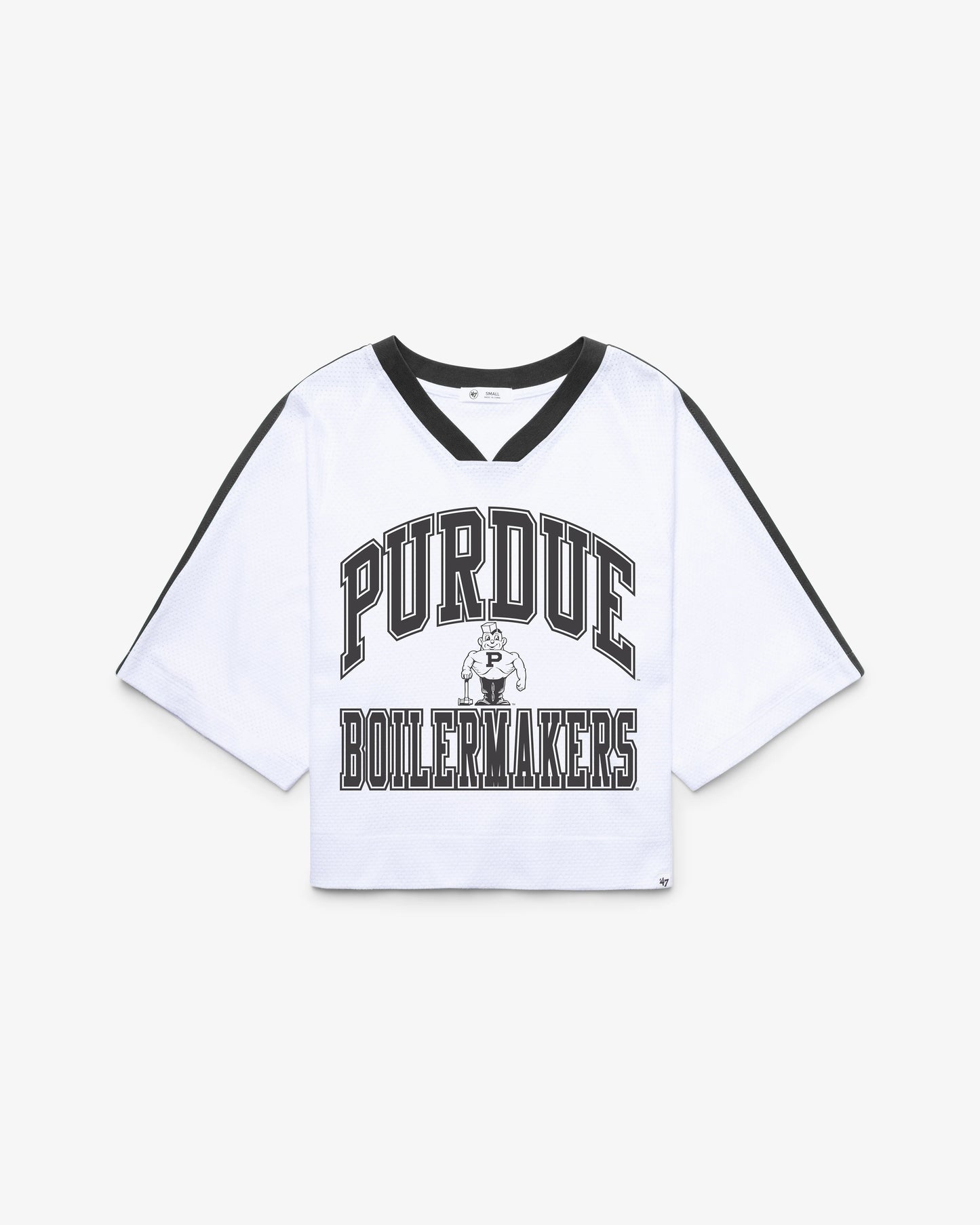 PURDUE BOILERMAKERS VINTAGE BIG OVERARCH '47 WOMEN'S DROP NEEDLE RAGLAN JERSEY