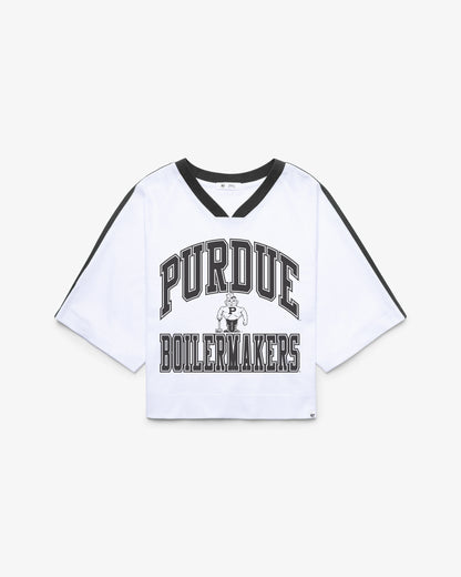 PURDUE BOILERMAKERS VINTAGE BIG OVERARCH '47 WOMEN'S DROP NEEDLE RAGLAN JERSEY