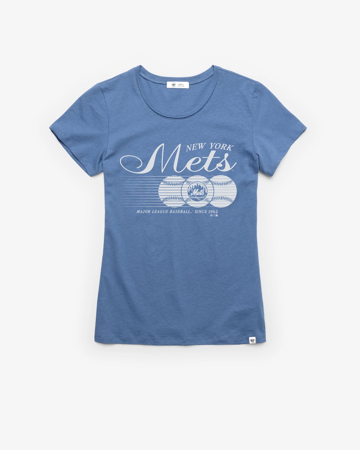 NEW YORK METS SPEED THROW '47 WOMEN'S FRANKIE TEE