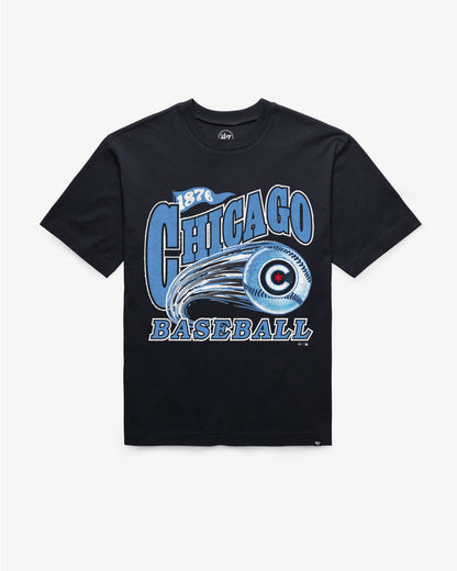 CHICAGO CUBS CITY CONNECT GAME WORN CURVE '47 FOUNDATION TEE