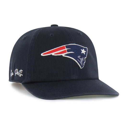 NEW ENGLAND PATRIOTS CHAIN SIDE STITCH '47 CLEAN UP FLAT BRIM