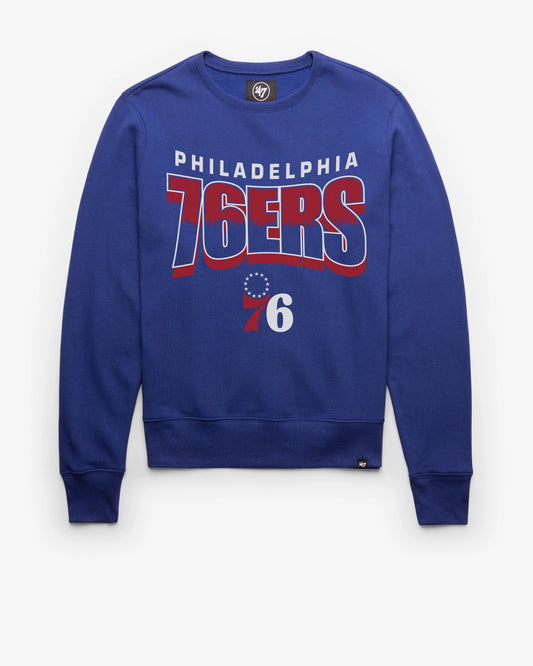 PHILADELPHIA 76ERS BRUSH BY '47 HEADLINE CREW