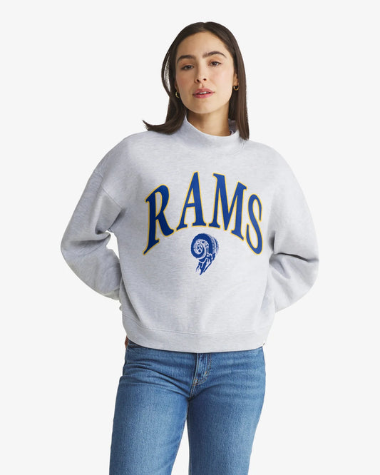 LOS ANGELES RAMS HISTORIC VANTAGE '47 WOMEN'S MOCK NECK PULLOVER