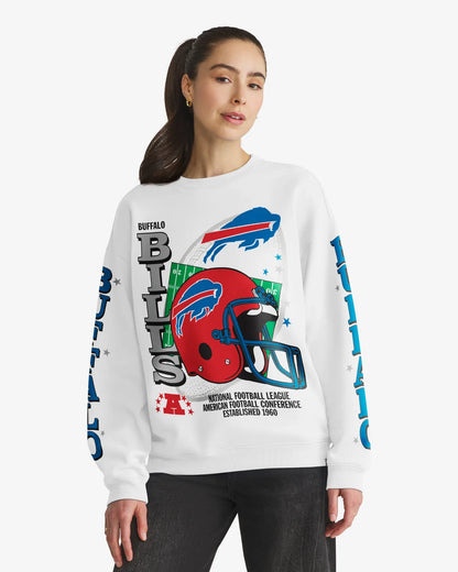 BUFFALO BILLS HISTORIC THUNDEROUS '47 WOMEN'S OVERSIZED CREW
