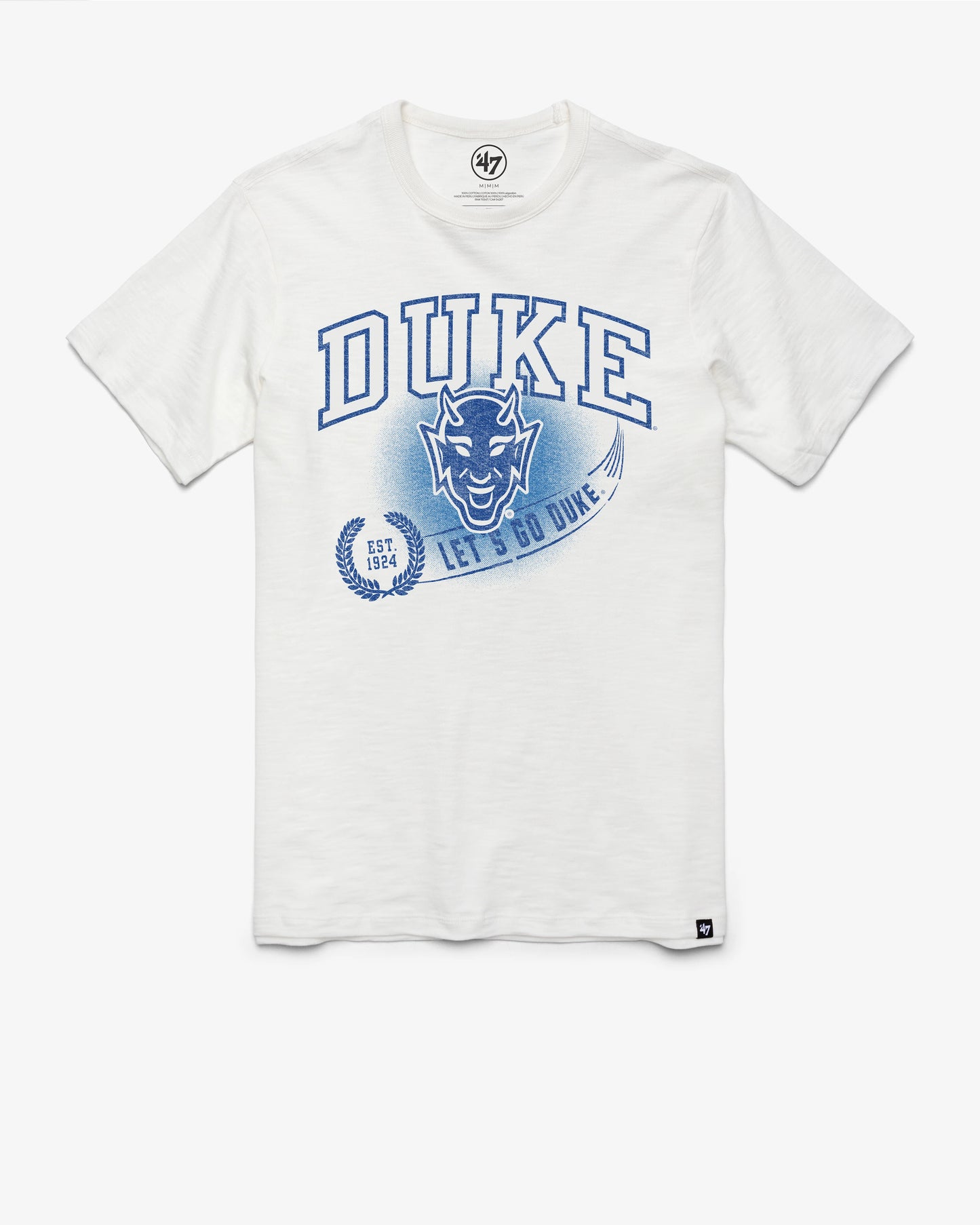 DUKE BLUE DEVILS VINTAGE STREAK '47 SCRUM TEE