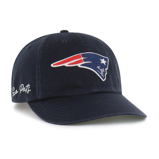 NEW ENGLAND PATRIOTS CHAIN SIDE STITCH '47 CLEAN UP ROUND VISOR