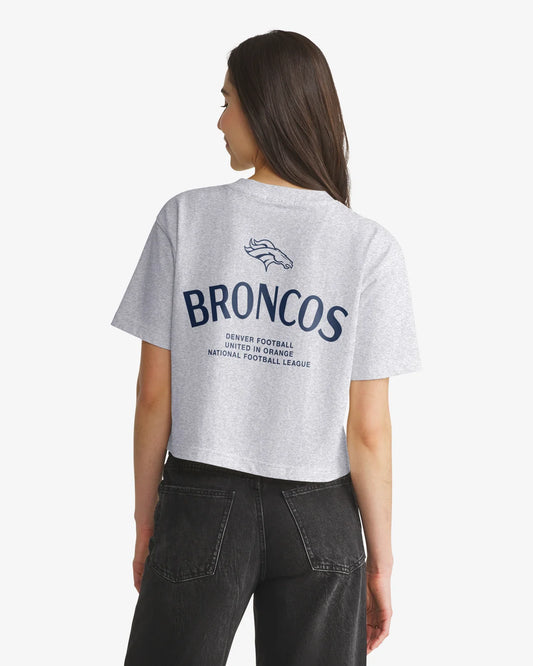 DENVER BRONCOS HADRIAN '47 FOUNDATION CROP TEE WOMENS