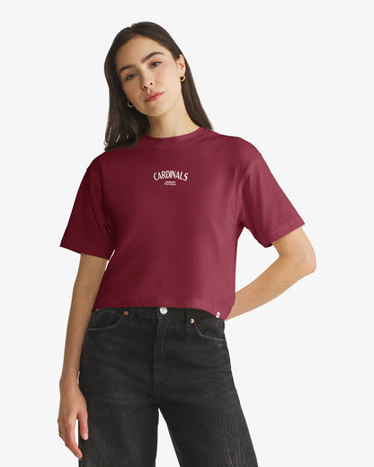 ARIZONA CARDINALS HADRIAN '47 FOUNDATION CROP TEE WOMENS