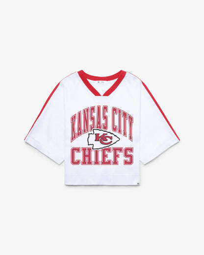 KANSAS CITY CHIEFS BIG OVERARCH '47 WOMEN'S DROP NEEDLE RAGLAN JERSEY