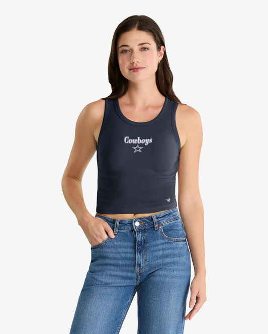 DALLAS COWBOYS STRAIGHT CUT '47 BABY RIB TANK WOMENS