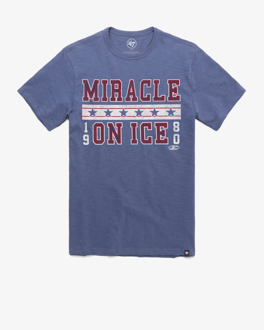USA HOCKEY MIRACLE ON ICE BLUE '47 SCRUM TEE
