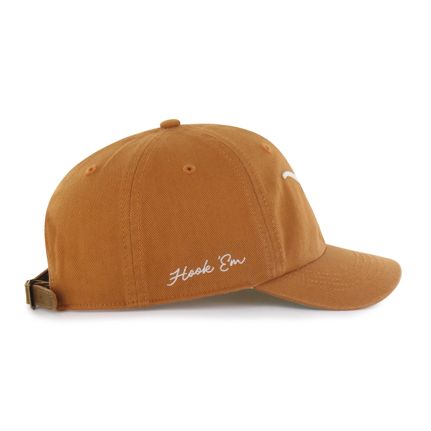TEXAS LONGHORNS CHAIN SIDE STITCH '47 CLEAN UP SHORT VISOR