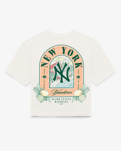 NEW YORK YANKEES VACAY SCENES BACKER '47 REED CITY TEE WOMENS
