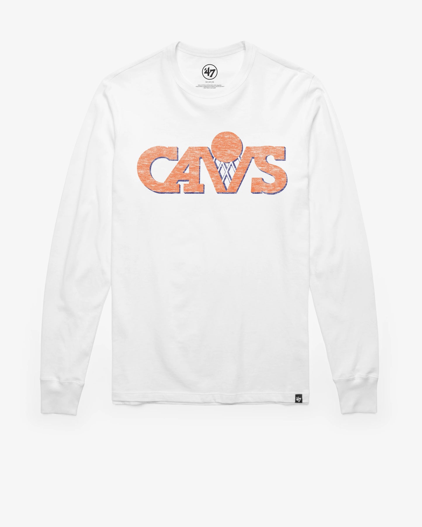 CLEVELAND CAVALIERS HARDWOOD CLASSICS PREMIER '47 FRANKLIN LONG SLEEVE TEE