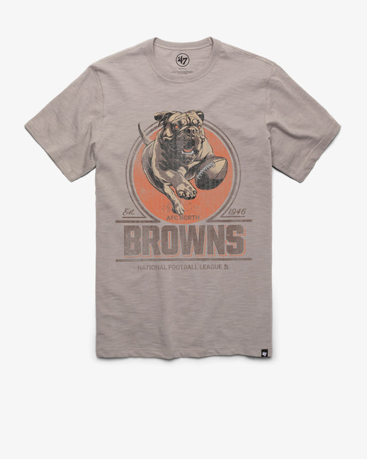 CLEVELAND BROWNS HISTORIC EMBLEM MARK '47 SCRUM TEE