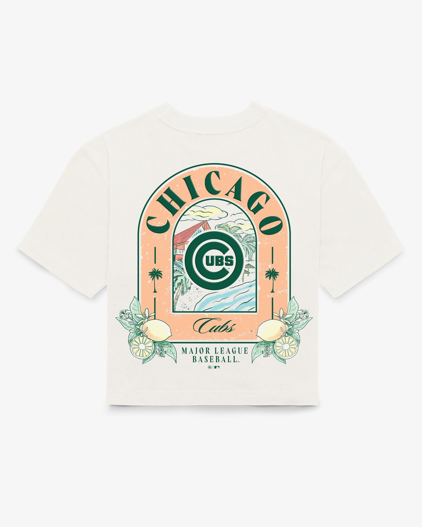 CHICAGO CUBS VACAY SCENES BACKER '47 REED CITY TEE WOMENS