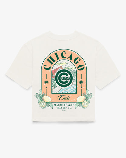 CHICAGO CUBS VACAY SCENES BACKER '47 REED CITY TEE WOMENS